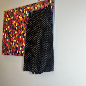 Wide leg floral pants